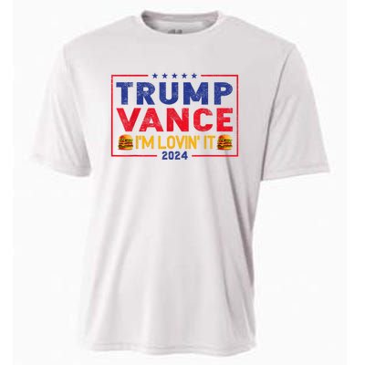 Trump Vance Im Lovin It Hamburger 2024 Cooling Performance Crew T-Shirt