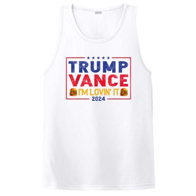 Trump Vance Im Lovin It Hamburger 2024 PosiCharge Competitor Tank