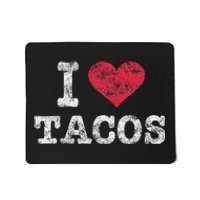 Trendy Vintage I Love Tacos Mousepad