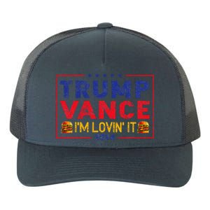 Trump Vance IM Lovin It Hamburger 2024 Yupoong Adult 5-Panel Trucker Hat