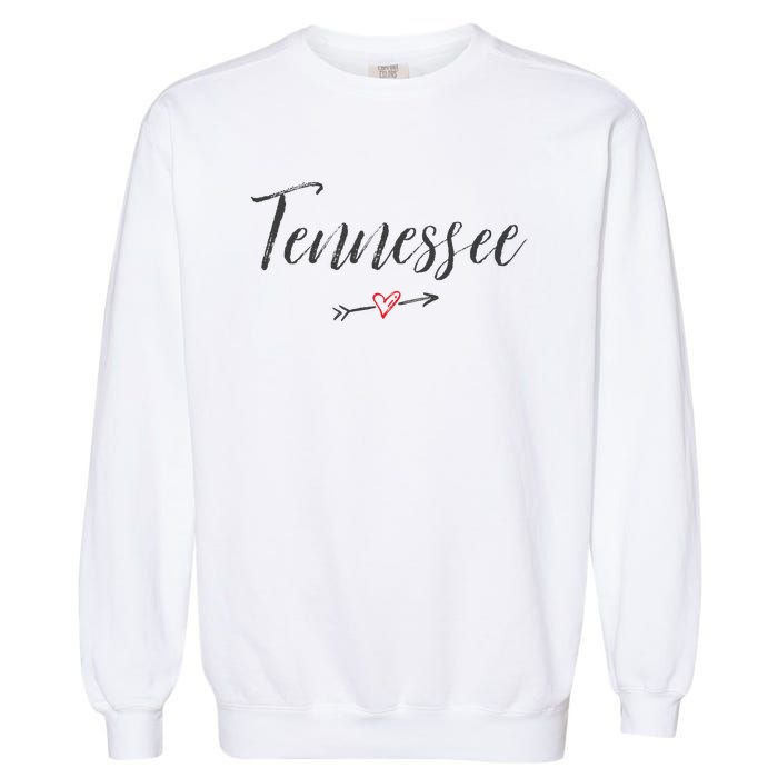 Tennessee Vintage I Love (Heart) TN Tee Garment-Dyed Sweatshirt