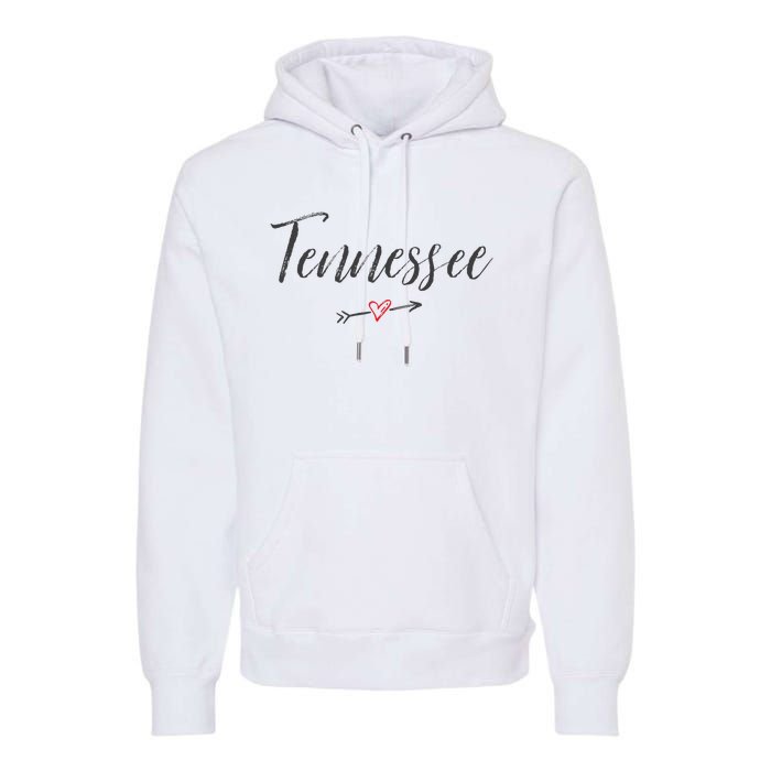 Tennessee Vintage I Love (Heart) TN Tee Premium Hoodie