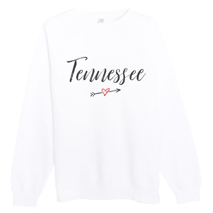 Tennessee Vintage I Love (Heart) TN Tee Premium Crewneck Sweatshirt