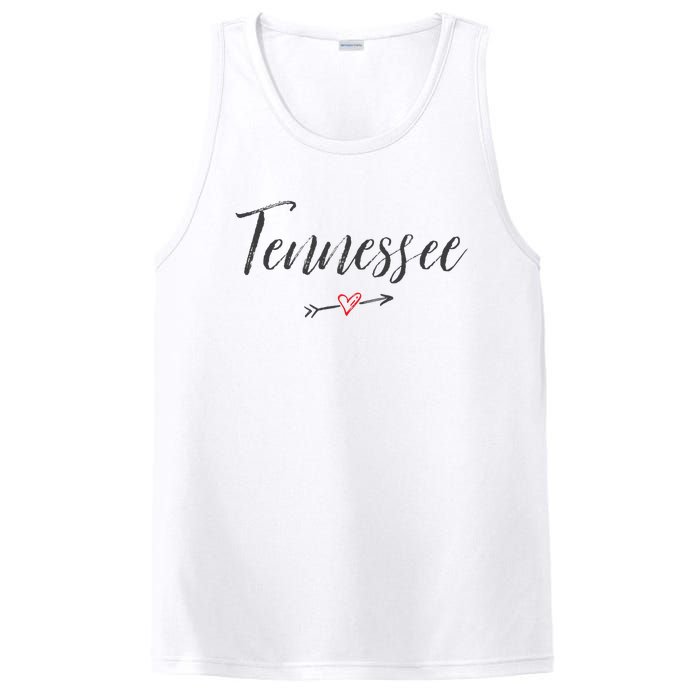 Tennessee Vintage I Love (Heart) TN Tee PosiCharge Competitor Tank