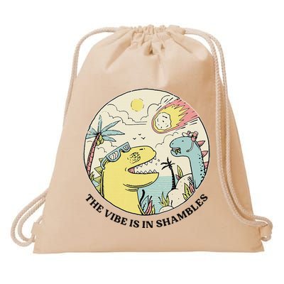 The Vibe Is In Shambles Drawstring Bag