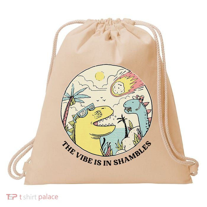 The Vibe Is In Shambles Drawstring Bag