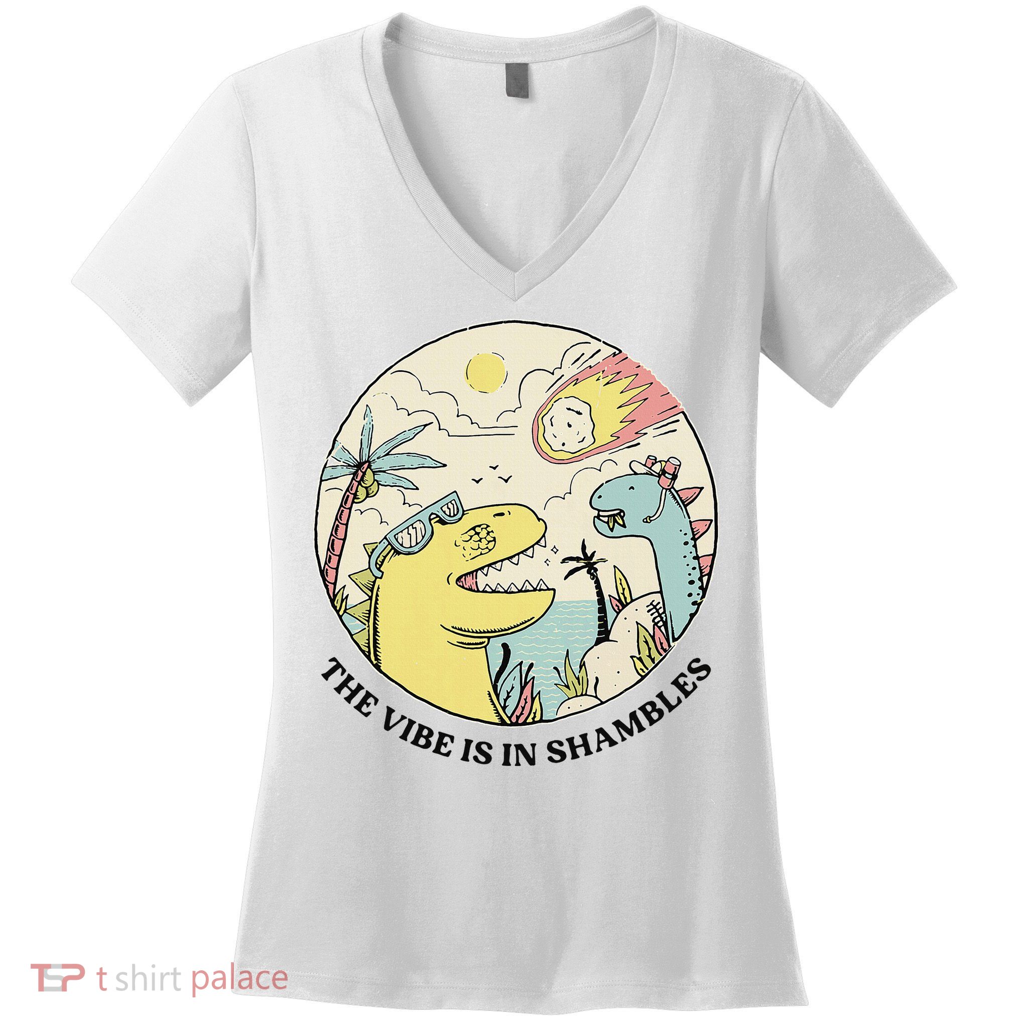 The Vibe Is In Shambles Women's V-Neck T-Shirt