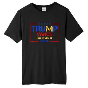 Trump Vance IM Lovin It 2024 Funny Saying Quote Trump Tall Fusion ChromaSoft Performance T-Shirt