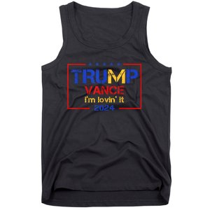 Trump Vance IM Lovin It 2024 Funny Saying Quote Trump Tank Top