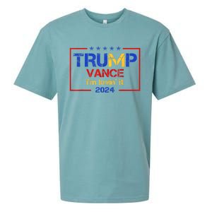 Trump Vance IM Lovin It 2024 Funny Saying Quote Trump Sueded Cloud Jersey T-Shirt