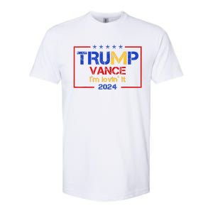 Trump Vance IM Lovin It 2024 Funny Saying Quote Trump Softstyle CVC T-Shirt