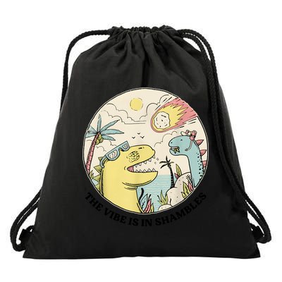 The Vibe Is In Shambles Drawstring Bag