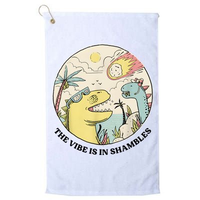 The Vibe Is In Shambles Golf Towel