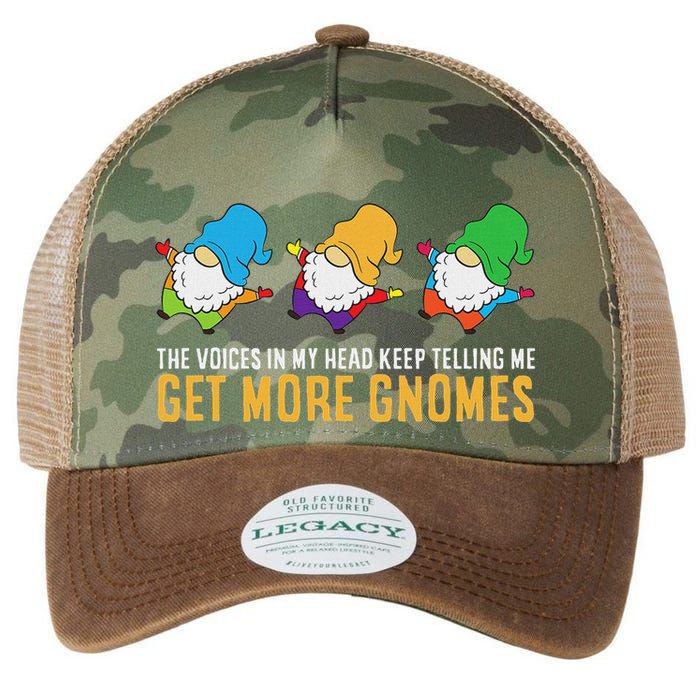 The Voices In My Head Keep Telling Me Get More Gnomes Legacy Tie Dye Trucker Hat