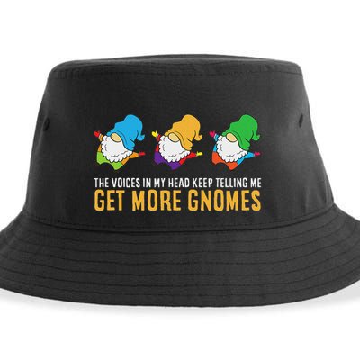 The Voices In My Head Keep Telling Me Get More Gnomes Sustainable Bucket Hat