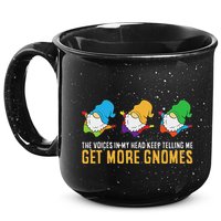 The Voices In My Head Keep Telling Me Get More Gnomes 15oz Campfire Ceramic Mug