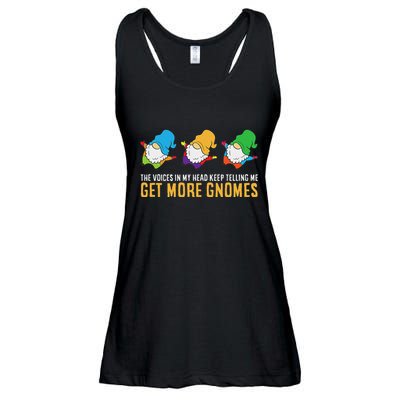 The Voices In My Head Keep Telling Me Get More Gnomes Ladies Essential Flowy Tank