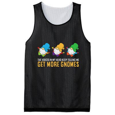 The Voices In My Head Keep Telling Me Get More Gnomes Mesh Reversible Basketball Jersey Tank