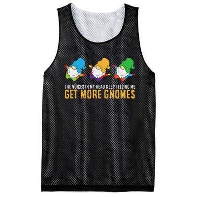 The Voices In My Head Keep Telling Me Get More Gnomes Mesh Reversible Basketball Jersey Tank