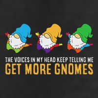 The Voices In My Head Keep Telling Me Get More Gnomes Large Microfiber Waffle Golf Towel