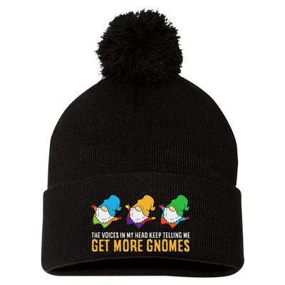 The Voices In My Head Keep Telling Me Get More Gnomes Pom Pom 12in Knit Beanie