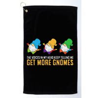 The Voices In My Head Keep Telling Me Get More Gnomes Golf Towel
