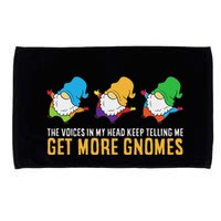 The Voices In My Head Keep Telling Me Get More Gnomes Microfiber Hand Towel