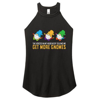 The Voices In My Head Keep Telling Me Get More Gnomes Women's Perfect Tri Rocker Tank