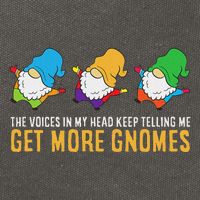 The Voices In My Head Keep Telling Me Get More Gnomes Cotton Canvas Backpack