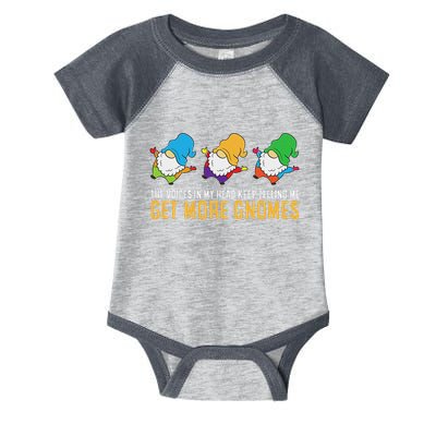 The Voices In My Head Keep Telling Me Get More Gnomes Infant Baby Jersey Bodysuit