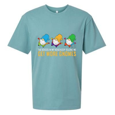 The Voices In My Head Keep Telling Me Get More Gnomes Sueded Cloud Jersey T-Shirt