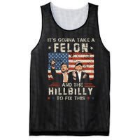 Trump Vance ItS Gonna Take A Felon And A Hillbilly To Fix Mesh Reversible Basketball Jersey Tank