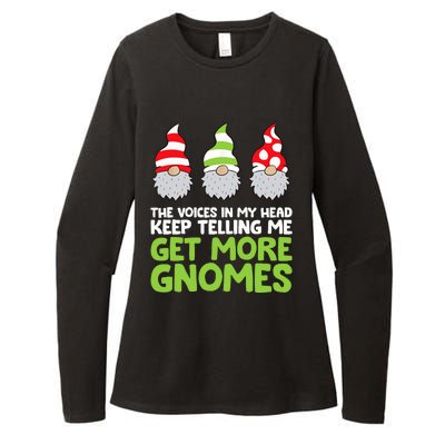 The Voices In My Head Keep Telling Me Get More Gnomes Womens CVC Long Sleeve Shirt