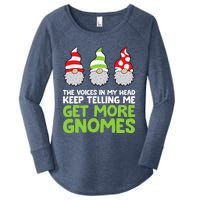 The Voices In My Head Keep Telling Me Get More Gnomes Women's Perfect Tri Tunic Long Sleeve Shirt