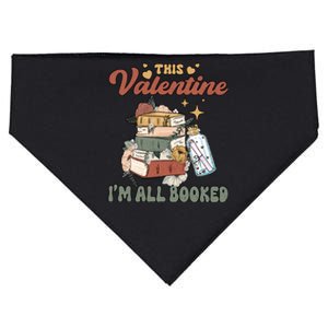 This Valentine I'm All Booked Bookworm Reading Librarian Book Lover USA-Made Doggie Bandana