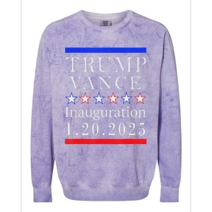 Trump Vance Inauguration Day 2025 Colorblast Crewneck Sweatshirt