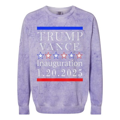 Trump Vance Inauguration Day 2025 Colorblast Crewneck Sweatshirt