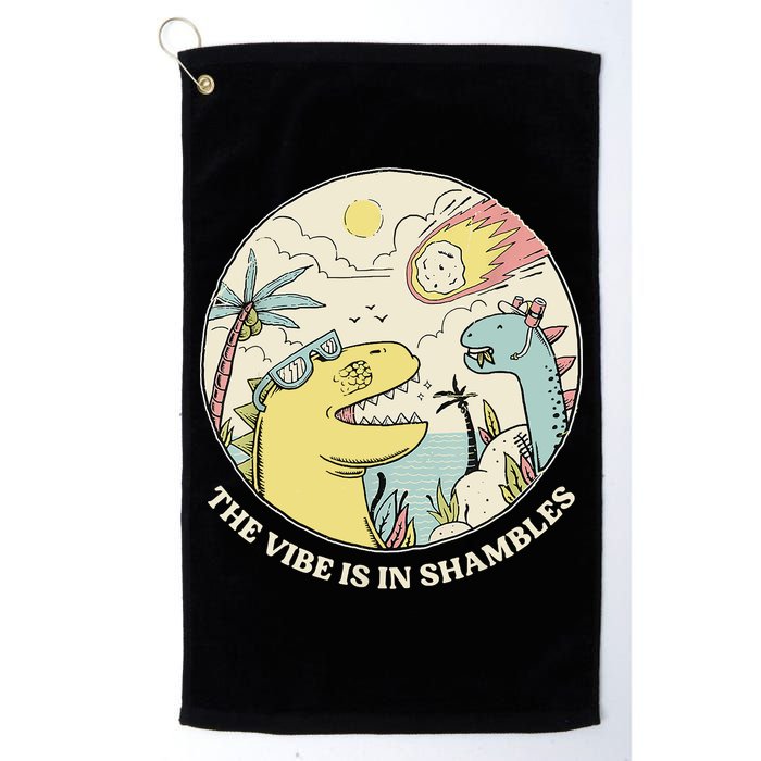 The Vibe Is In Shambles Golf Towel