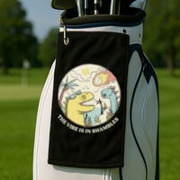 The Vibe Is In Shambles Golf Towel
