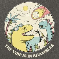 The Vibe Is In Shambles Cotton Canvas Backpack