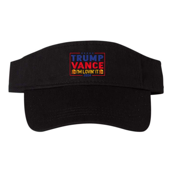 Trump Vance IM Lovin It Hamburger 2024 Visor