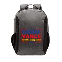 Trump Vance IM Lovin It Hamburger 2024 Vector Backpack
