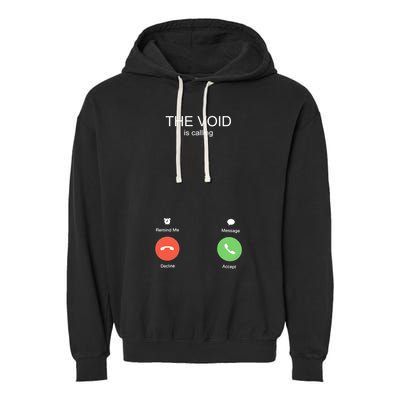 The Void Is Calling Garment-Dyed Fleece Hoodie