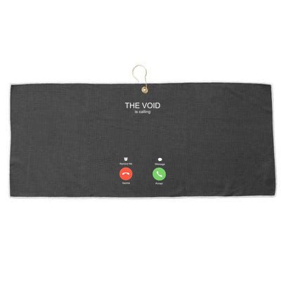 The Void Is Calling Large Microfiber Waffle Golf Towel