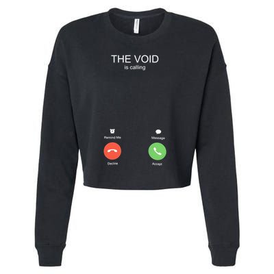 The Void Is Calling Cropped Pullover Crew
