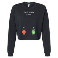 The Void Is Calling Cropped Pullover Crew