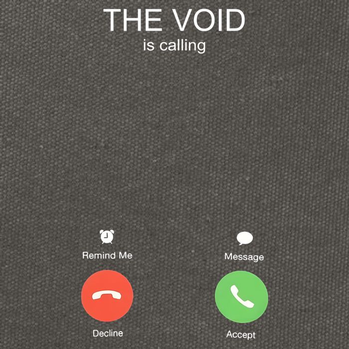 The Void Is Calling Cotton Canvas Backpack
