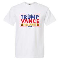 Trump Vance IM Lovin It Hamburger 2024 Garment-Dyed Heavyweight T-Shirt