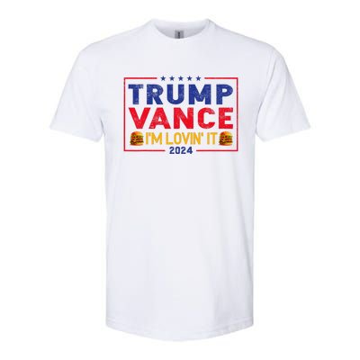 Trump Vance IM Lovin It Hamburger 2024 Softstyle® CVC T-Shirt