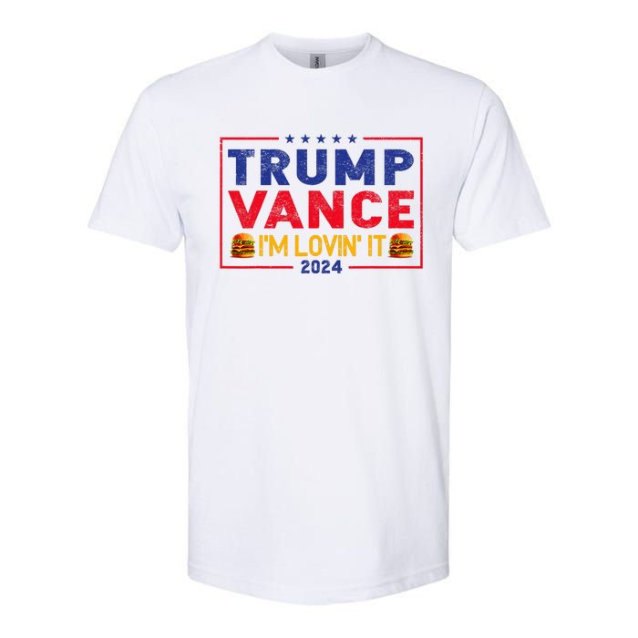 Trump Vance IM Lovin It Hamburger 2024 Softstyle® CVC T-Shirt